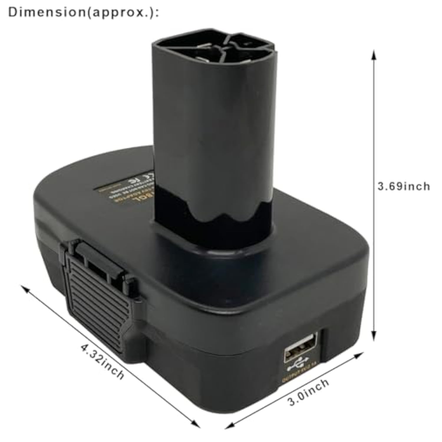 USB Adapter to Use Dewalt 20V or Milwaukee 18V Batteries with Craftsman C3