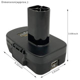 USB Adapter to Use Dewalt 20V or Milwaukee 18V Batteries with Craftsman C3