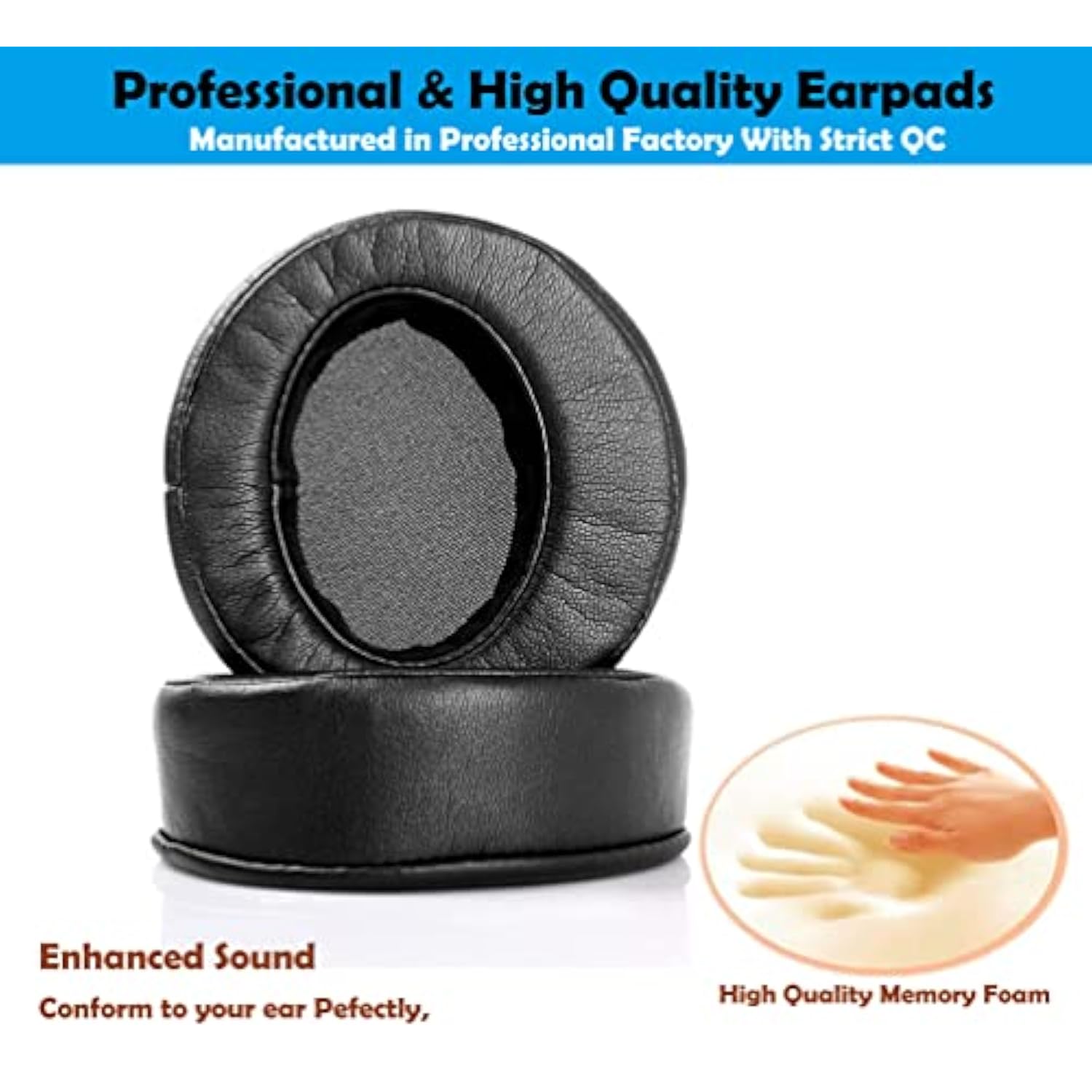 Professional Headphone Replacement Earpads Cushion Headset Ear Pads Compatible With Mixcder E10 Headphone