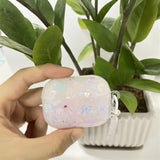 For Airpods Pro 2Nd Generation Case,Cute Jellyfish Cartoon Animal Print,Shiny Sea Shell Gloss Design For Ladies Girls With Keychain Compatible With Airpod Pro