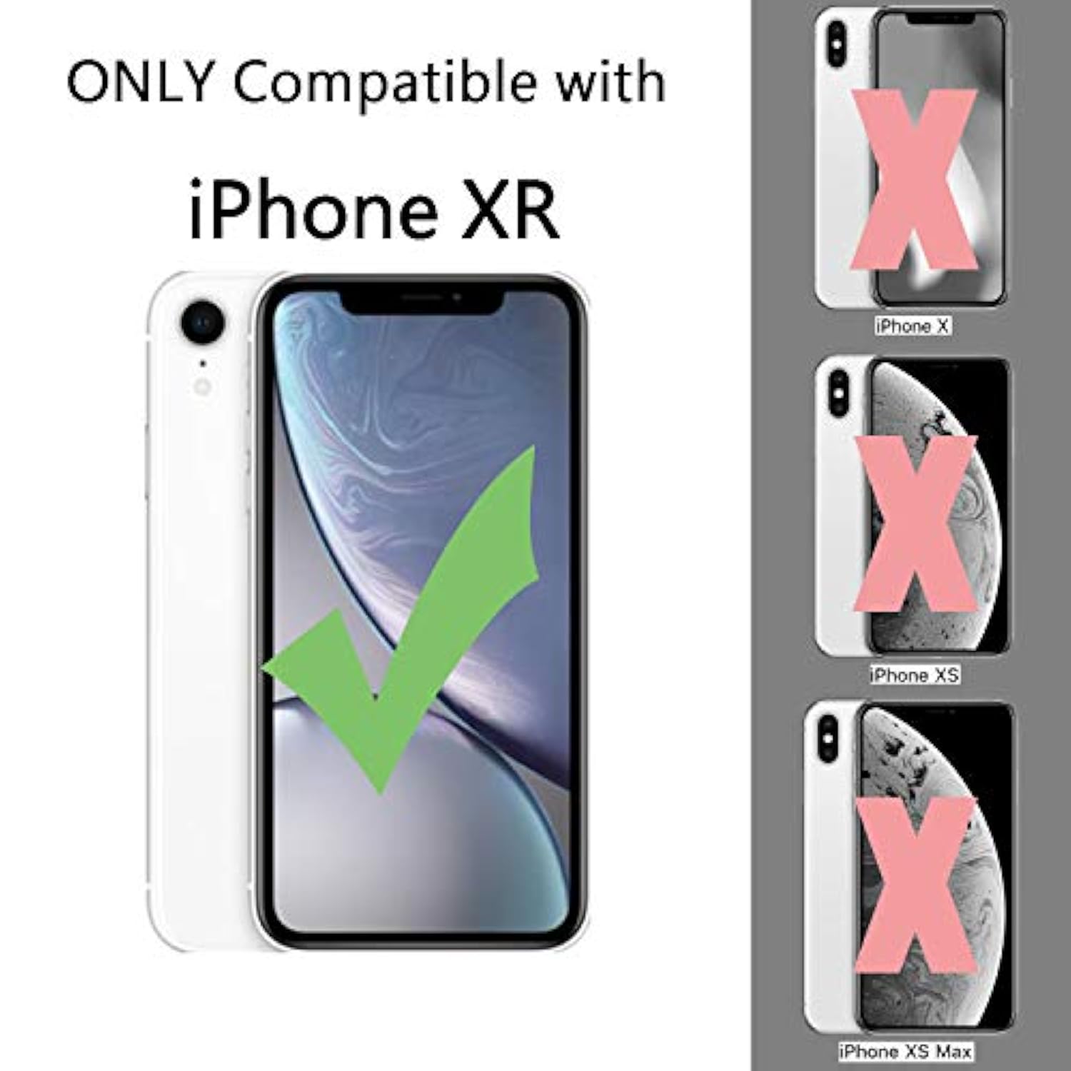 Phone Case Compatible With Iphone Xr, Clear Case Shockproof Protective Bumper Slim Cover For 6.1 Inch