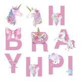 Unicorn Happy Birthday Banner/Unicorn Party Supplies Decorations For K