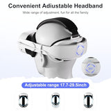 Head Strap With Battery Compatible With Meta/Oculus Quest 3/ 3S, 10000Mah Fast Charging Detachable Battery Pack Extend 5-7H Playtime, Adjustable Elite Strap Enhanced Support & Balance In Vr