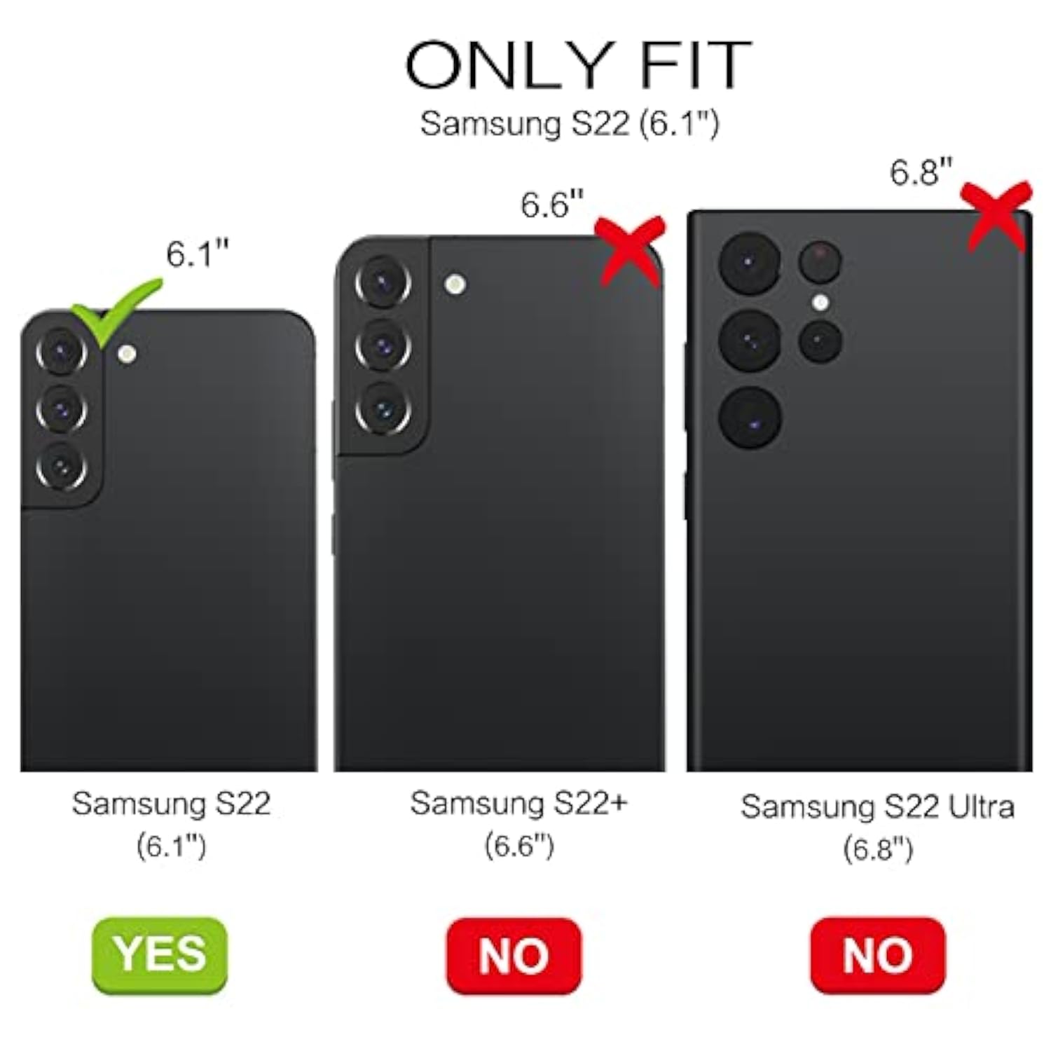 For Samsung Galaxy S22 Case, S22 Magnetic Case [Compatible With Magsafe] Translucent Matte Slim Shockproof Women Men Protective Case Cover For Samsung S22 6.1", Black