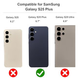 For Samsung Galaxy S25 Plus Case Wallet With Credit Card Holder, Flip Premium Leather Magnetic Clasp Kickstand Heavy Duty Protective Cover For Samsung Galaxy S25 Plus 6.7" (Black)