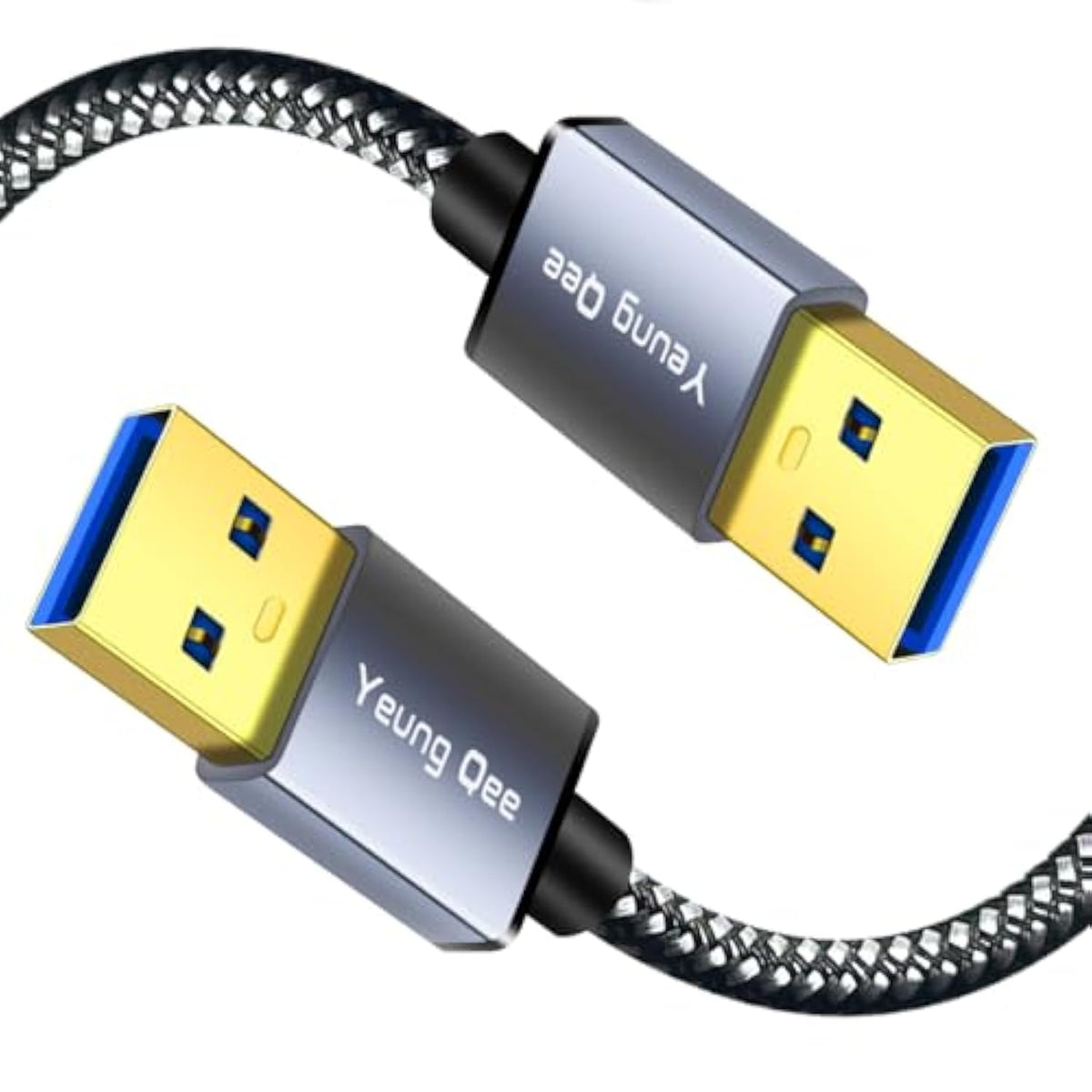 Usb To Usb Cable 20 Ft,Usb 3.0 A To A Male Cable Double End Cord Compatible For Data Transfer,Hard Drive,Laptop,Dvd,Tv, Hub And More (20Ft/6M)