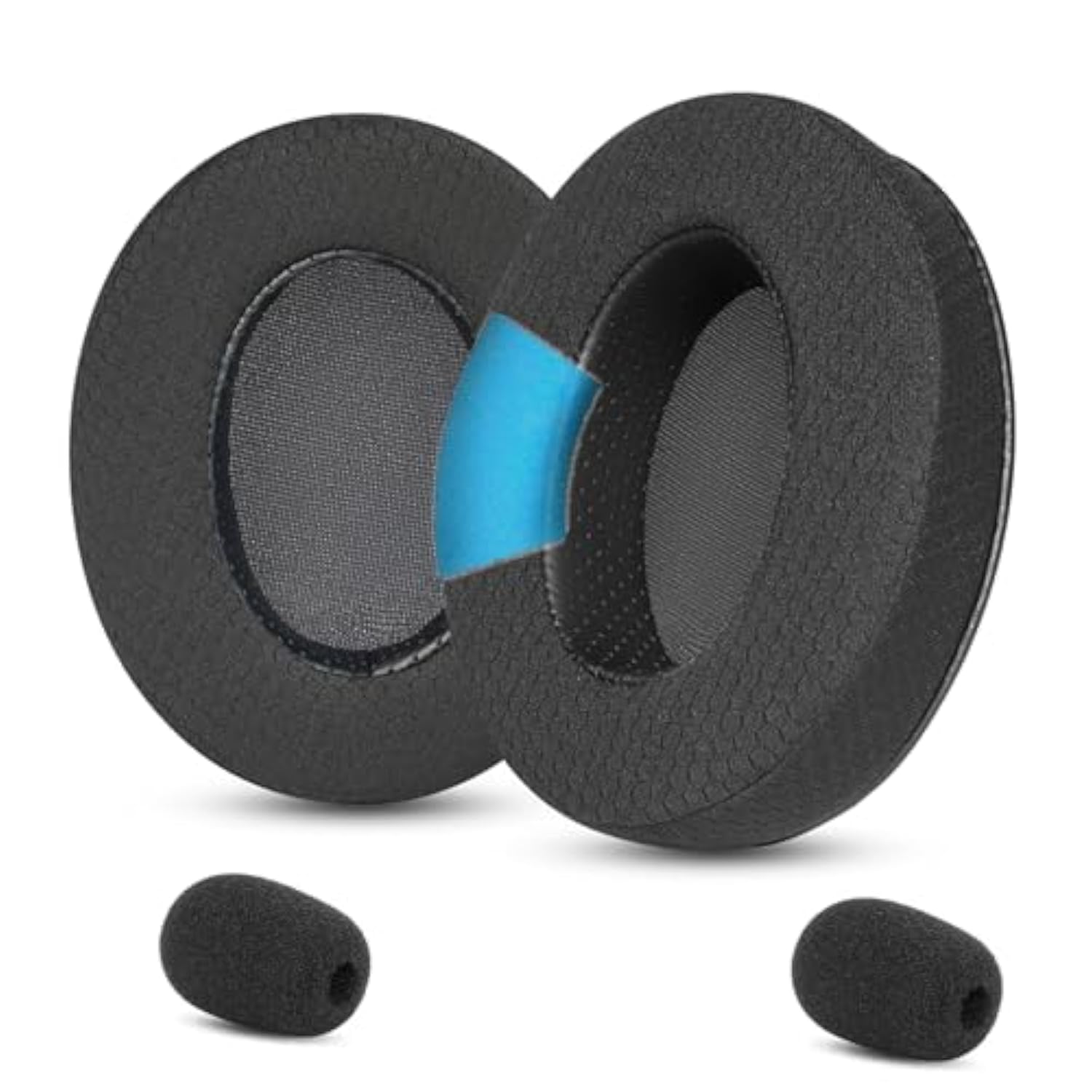 Replacement Earpads Ear Cushions Compatible With Hyperx Cloud 1/2/3/Pro/Core/Alpha/Alpha S/Alpha Pro/Flight/Flight S/Stinger/Stinger S, Cloudx Stinger/Stinger Core/Flight Headset-Black