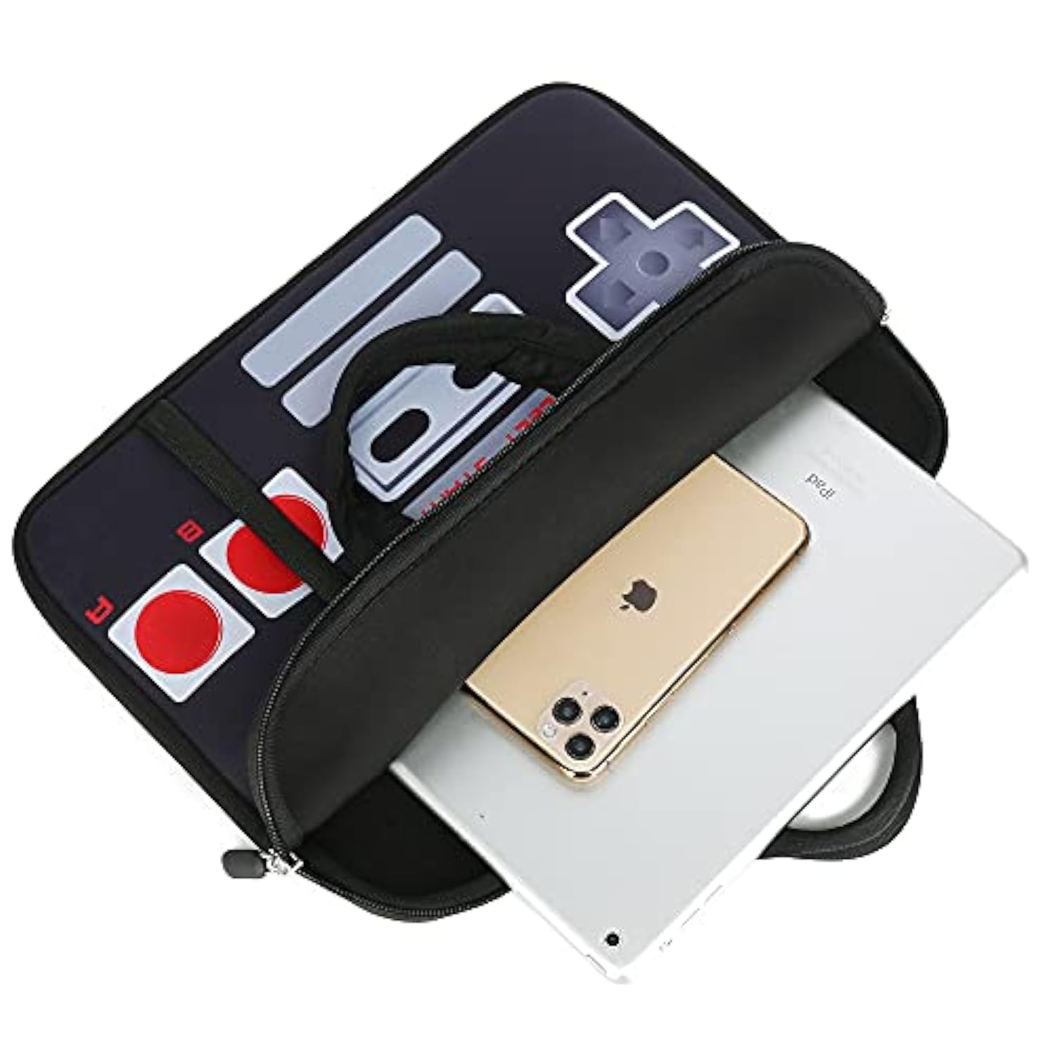 14 15 15.4 15.6 Inch Laptop Handle Bag Computer Protect Case Pouch Holder Notebook Sleeve Neoprene Cover Soft Carrying Case With Extra Pockets For Dell Lenovo Toshiba Hp Chromebook Asus Acer(Games)