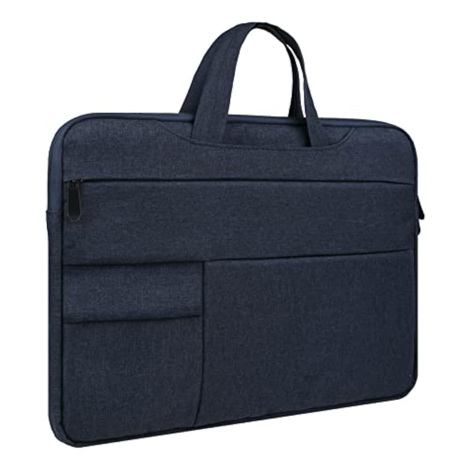 Rainyear Laptop Sleeve Carrying Case Compatible With 15 Inch Macbook Pro/Air, Surface Laptop 3/4 15", New Xps 15 Touch Briefcase With Hidden Handle Multiple Pockets Protective Computer Bag,Navy Blue