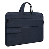 Rainyear Laptop Sleeve Carrying Case Compatible With 15 Inch Macbook Pro/Air, Surface Laptop 3/4 15", New Xps 15 Touch Briefcase With Hidden Handle Multiple Pockets Protective Computer Bag,Navy Blue