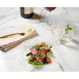 100 Clear 9 Inch Plastic Plates Set for Party BBQ Picnic Travel Events