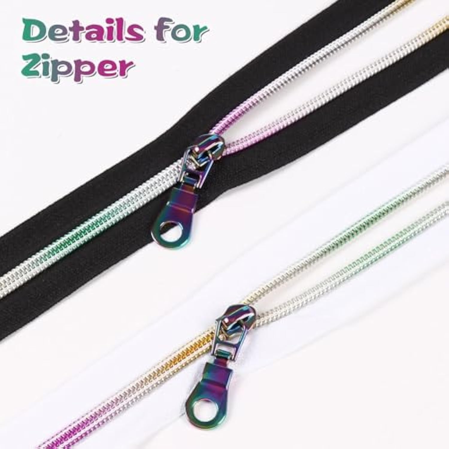 Zipper Tape By The Yard #5 With Pulls-Bulk Nylon Coil Zipper By The Ya