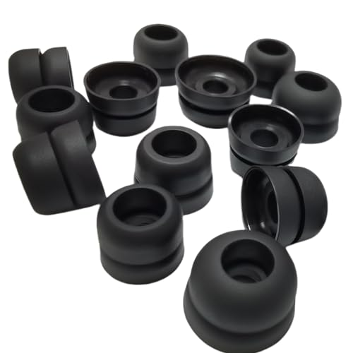 Double Flange Ear Tips for Beats Earbuds, Anti-Slip Universal Replacement Tips for Studio Buds+/Fit Pro/Solo Buds/PowerBeats Pro2, Noise Isolating, 6