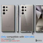 Spigen Ultra Hybrid Designed for Galaxy S24 Ultra Case (2024) [Anti-Yellowing], [Military-Grade Protection] - Crystal Clear