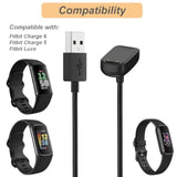 Charger For Fitbit Charge 6/5 & Fitbit Luxe, Replacement Usb Charging Cable (3.3Ft/1M) (1)