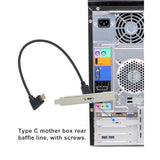 Usb C Male To Female Extension Cable 1Feet/30Cm, Right& Left Angled 90 Degree