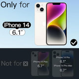 JETech Iridescent Case for iPhone 14 6.1-Inch Compatible with MagSafe, Cute Unique and Aesthetic Design, Colorful Fluorescent Translucent Back Shockproof Phone Cover (Iridescent)