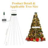 Christmas Tree Lights With Remote, 6.6Ft 400 Led Usb Plug In Fairy Xmas Light For 5-7Ft Tree,Timer Waterproof Dimmable 8