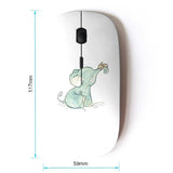 [ Optical 2.4G Wireless Mouse [ Cute Baby Elephant Blue Sweet White Blue ]