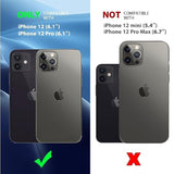 Magnetic Case For 12 & 12 Pro 2020 6.1 Inch-Compatible With Magsafe & Magnetic Car Phone Mount,Tpu Thin Phone Cases Cover Protective Shockproof Anti-Fingerprint(Matte Black)