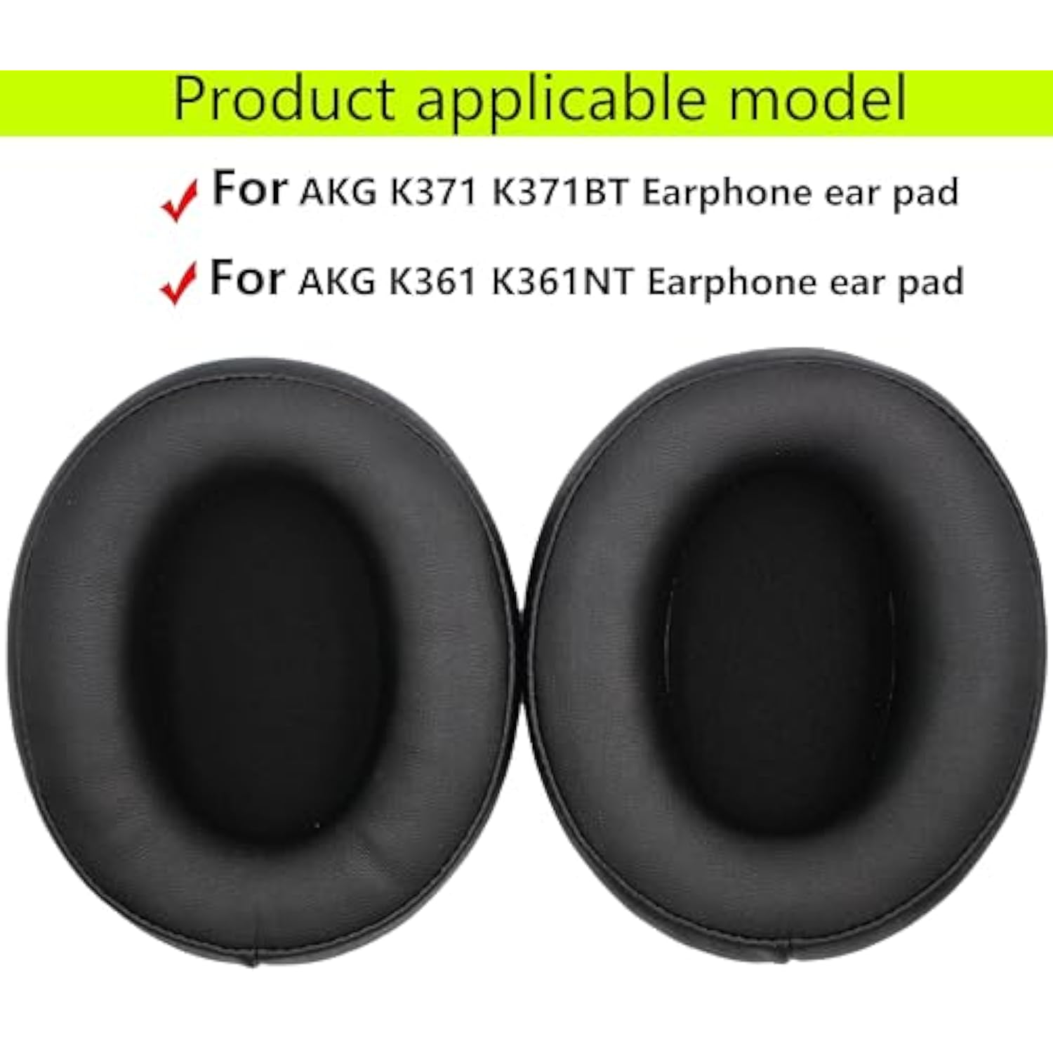 Replacement Ear Pads Are Compatible With Akg K361K361Btk371K371Bt Headphones. Made Of Soft Protein Leather And Memory Foam. All-Inclusive Repair Accessories Replacement Ear Pads (Black)