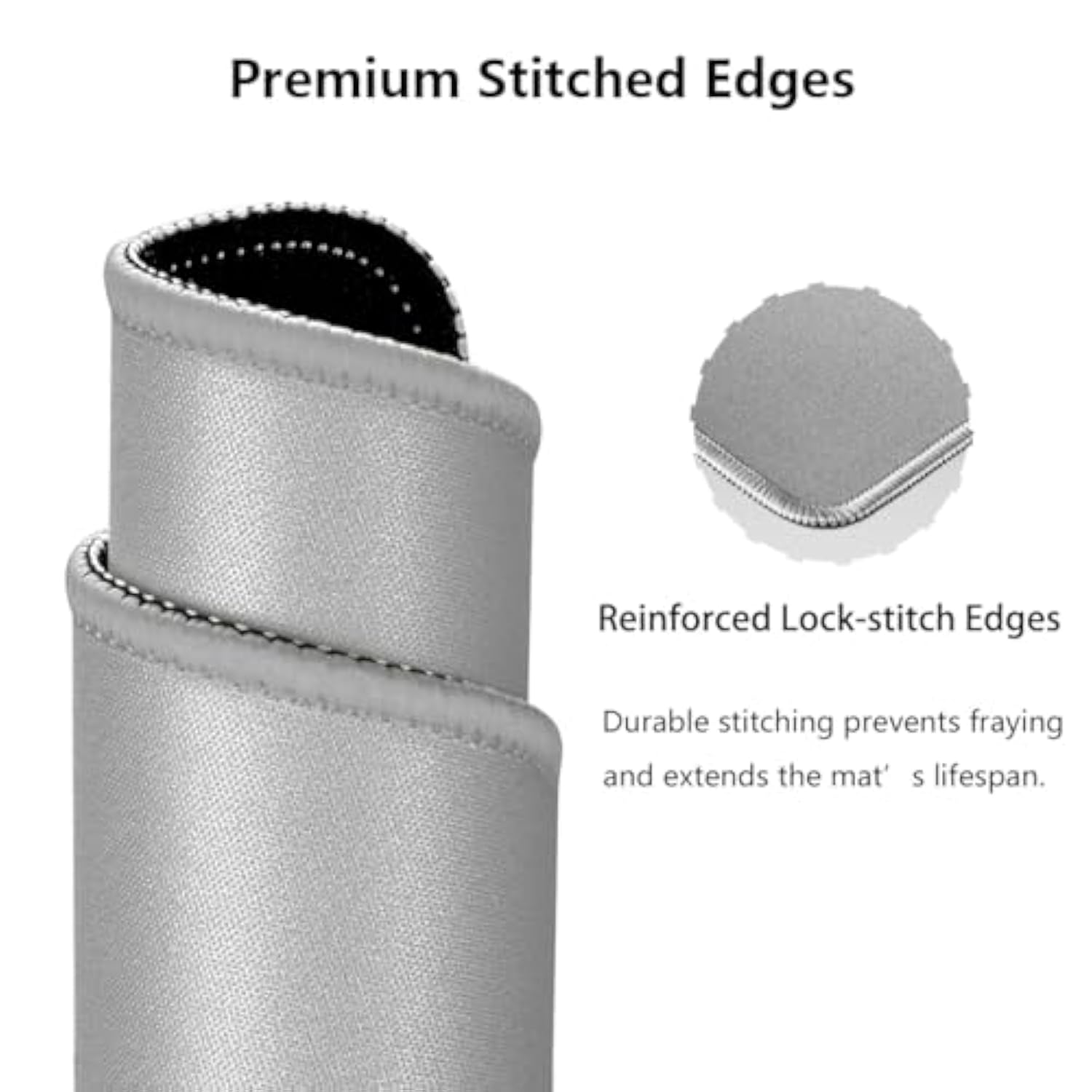 Us Military Mouse Pad 9.5"X 7.9", Reinforced Stitched Edges, Cool American Flag Patriotic Eagle Gold Anchor, Durable Anti-Slip Gaming & Office Desk Mat