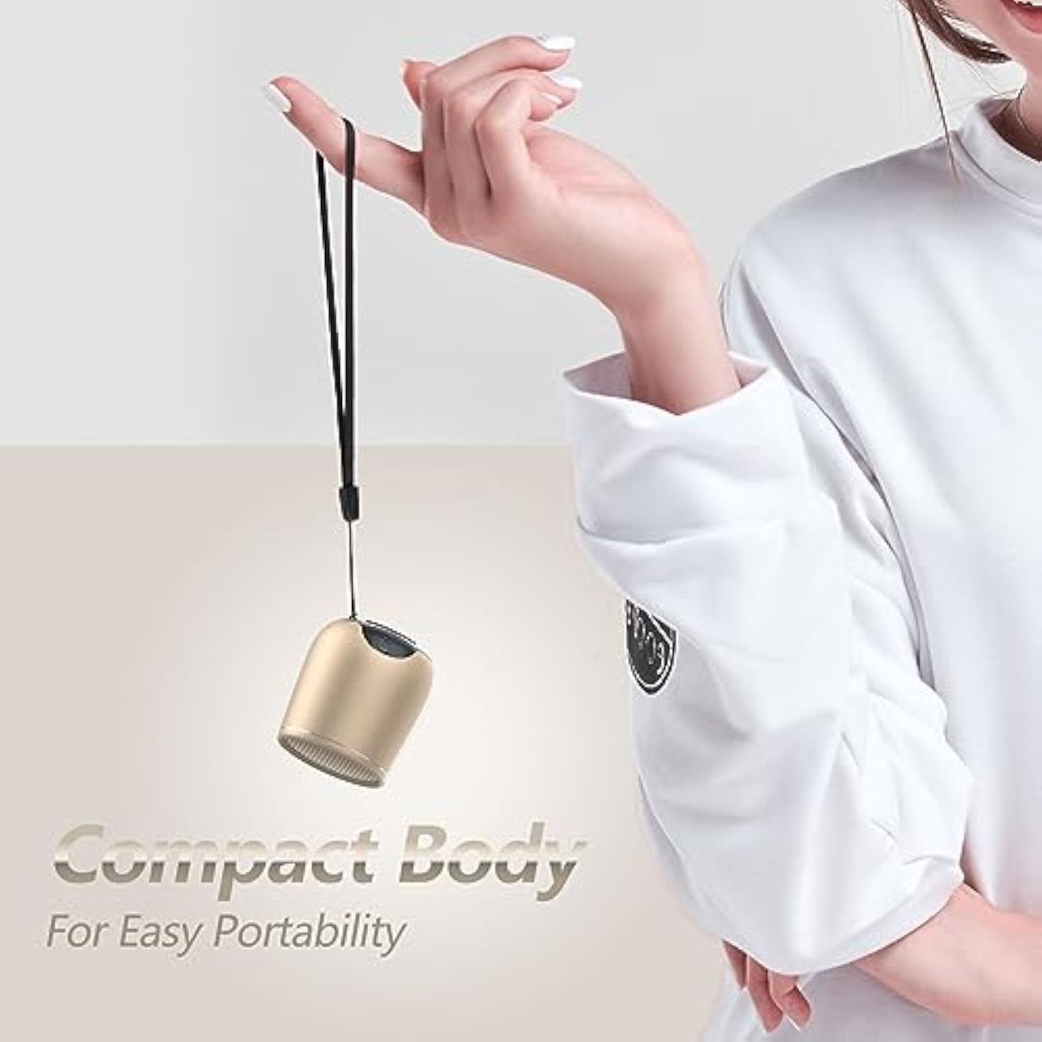 Small Bluetooth Speaker, Waterproof Mini Portable Wireless Speaker, Punchy Bass Rich Audio Stereo Pairing, Handheld Pocket Size,Built In Mic For Hiking Biking Gift Laptop Tablet (Gold)