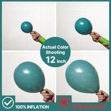 Slate Blue Balloons 100 Pcs Different Sizes Of 18 12 10 5 Inch Dusty Blue Green Boho Dark Teal Balloon Arch Kit Garland For Graduation Baby Shower Birthday Party Decorations Blue-F22