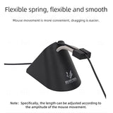 Gaming Mouse Bungee, Mouse Cord Holder And Cable Management Device (Primium Version 360G, White)