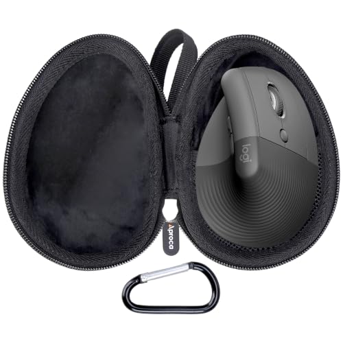 Case Compatible With Logitech Lift Vertical / Mx Vertical Wireless Mouse, Portable Storage Bag For Accessories -Black (Case Only)