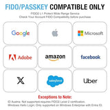The Nano-C Fido2 Security Key Hardware Passkey Device With Usb Type C, Totp/Hotp, Fido2.0 Two Factor Authentication 2Fa Mfa, Works With Windows/Mac/Ios/Android/Linux/Gmail/Facebook/Github/Coinbase