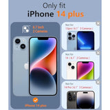 Clear Magnetic Shockproof iPhone 14 Plus Case Slim Military Grade Protection