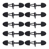 Pu Leather Sew-On Toggles With Black Resin Horn Button For Coat Cape J