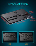 Haute42 All Metal Arcade Stick 13Keys All-Button Controller with Custom RGB & Turbo Functions,Arcade Fighting Stick for