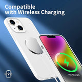 Designed For Iphone 14 Case, Silicone Ultra Slim Shockproof Phone Case With Soft Anti-Scratch Microfiber Lining, [Enhanced Camera Protection] 6.1 Inch (White)