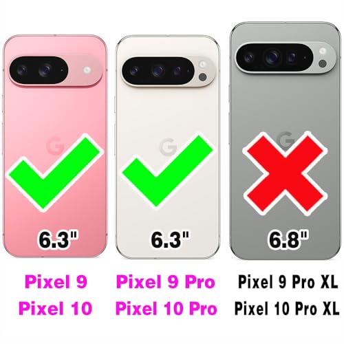Argyle Wallet Case for Google Pixel 9/9 Pro/10/10 Pro 5G with Wrist/Shoulder Strap Card Slots Zipper Purse Luxury PU Leather Stand Phone Cover for