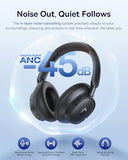 Bass BH1 NC Adaptive Active Noise Cancelling Headphones, Real-Time Adaptive Hybrid ANC, SuperBass 2.0, LDAC Hi-Res Sound, 80H Playtime, 5-Mic AI