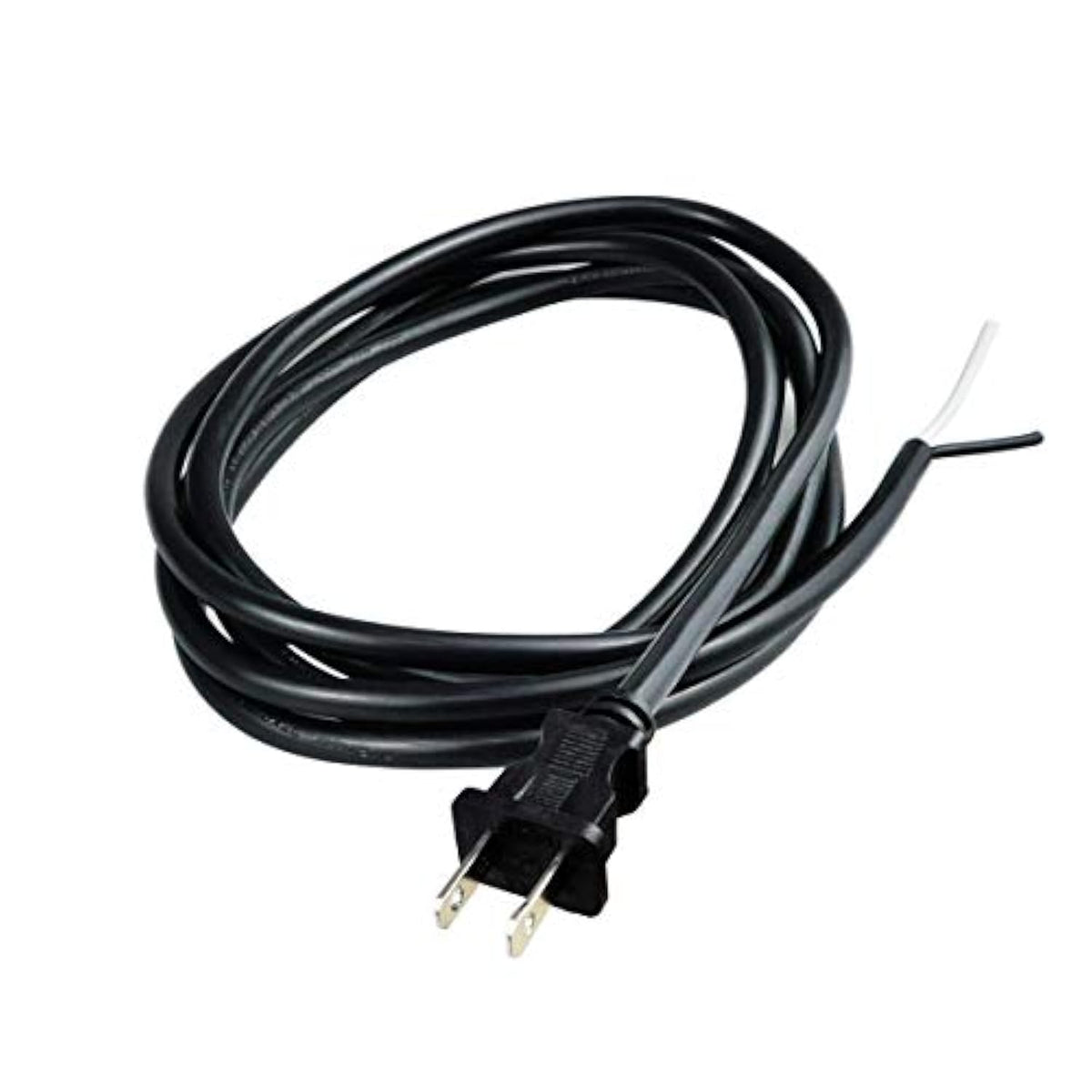2 Prong Polarized 14 Gauge 10Ft Replacement Power Cord Pigtail, Power Tool Replacement Cord, Heavy Duty 110V 115V 120V Supply Cable For Ac Appliance, Nema 1-15 Plug Us Sjt 14Awg (15A)