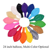 24 Inch Latex Round Balloons 5 Pack Light Pink Thick Big Balloons For Photo Shoot Wedding Baby Shower Birthday Party Decorations By