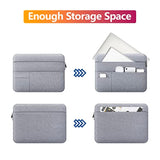 15 Inch Laptop Sleeve For 15-Inch Macbook A1707/A1990/A2941/A3114 Laptop Computer, Protective Waterproof Laptop Case Carrying Bag Portable Cover With Multi Pockets, Gray
