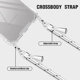 Strap Crossbody Case for  Galaxy S26 Clear Women, Shockproof Neck Shoulder Strap Phone Cover with Adjustable Lanyard Phone Case for
