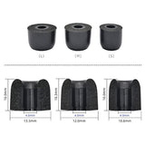 Replacement Memory Foam Earbud Tips For Beats Powerbeats Pro, Powerbeats, Flex Earphones (Black)