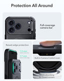 ESR for iPhone 17 Pro Max Phone Case, 23ft Military-Grade Drop Protection, Shock-Absorbing Rugged Cover, MagSafe Accessories Compatible, Cyber