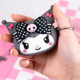 iFace AirPods 4 Case [My Melody 50th and Kuromi 20th Anniversary] - Cute Silicone Protective Cover [Carabiner Included] [Wireless Charging Capatible] - Kuromi 20th Anniversary