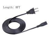 2 Prong Power Cord Replacement For Lg Tv 43Lh570A 49Lh570A 43Lh5700 49Lh5700 55Lh575A 55Uh6030 60Uh6035 49Uj6300 65Uj7700 65Uj6300 55Uj6540 43Uj6300 43Uj6200 Power Cord 8Ft Ac Cable
