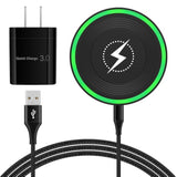 15W Wireless Charger Pad Fast Charging For Moto G Power 2025,G Stylus 5G 2025,Edge 2025,Razr 60 Ultra,Iphone 16E,Samsung Android Phone Cargador Inalámbrico Para Qc Adapter For Galaxy S25 Ultra S24 S23