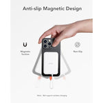Portable Charger With Built-In Cable, 5000Mah Slim Power Bank, Usb-C In & Out Port Battery Pack Port For Iphone 16/15/15 Pro/15 Plus/14/13/12/X,Android, Samsung-White