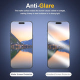 [2 Pack] Matte Glass Screen Protector Designed for iPhone 17 Pro Max, Anti-Glare, Anti-Fingerprint, 9H Tempered Glass