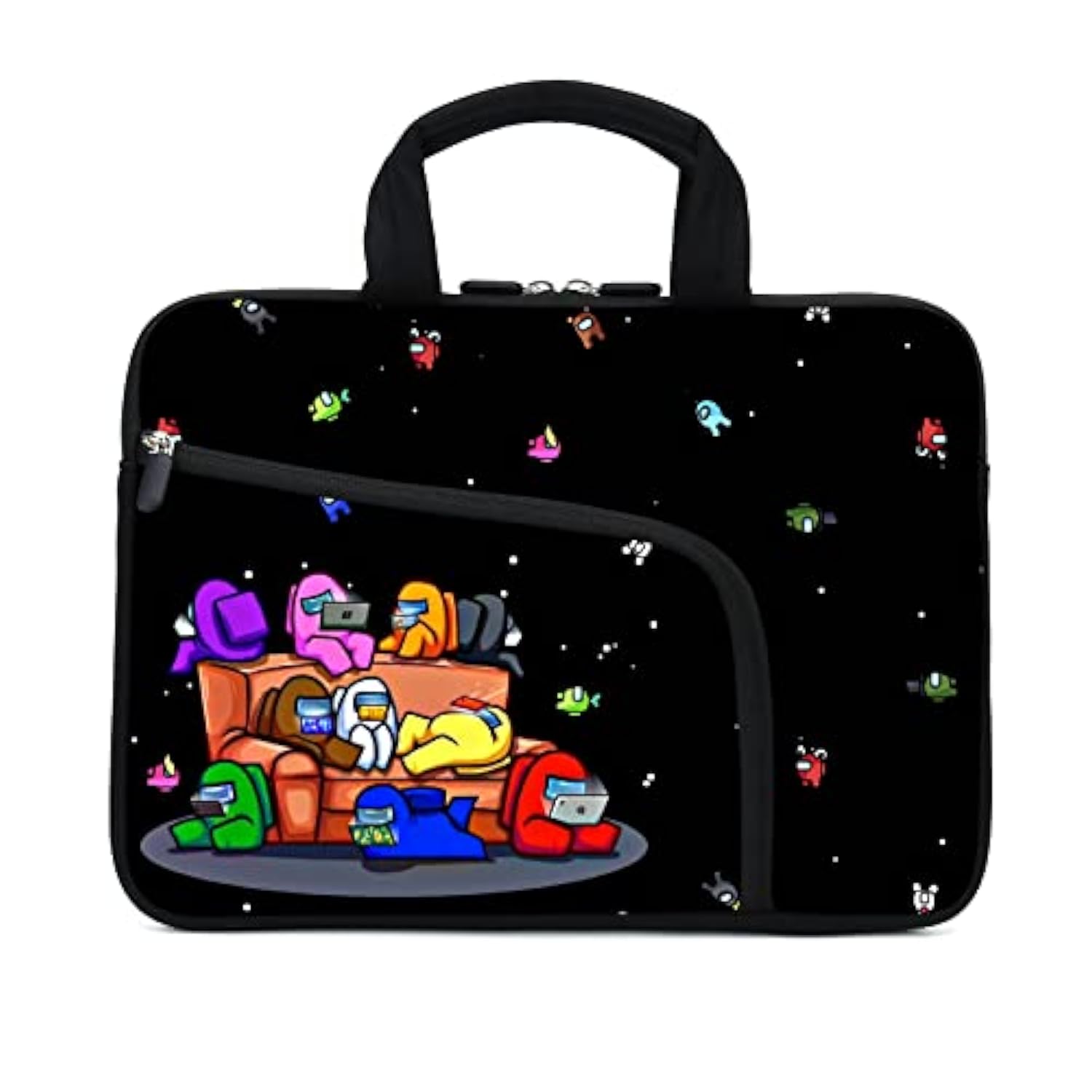 11.6" 12.2 Inches Laptop Sleeve Chromebook Case Ultrabook Case Notebook Sleeve Tablet Case Neoprene Handle Sleeve For Men Women, Two Pockets Fit Apple Macbook Air Samsung Acer Hp Dell(Games)