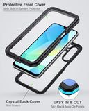 for  Galaxy A17 5G Phone Case, IP68 Waterproof Dustproof, Built-in Screen Protector, Rugged Full Body Shockproof Protective Cover for